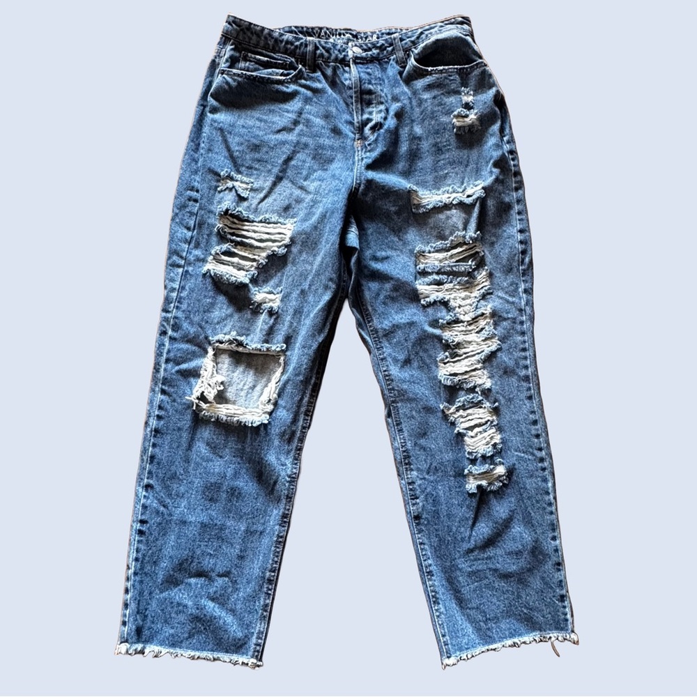 Vanilla Star 90s Boyfriend Jeans Distressed Size 17